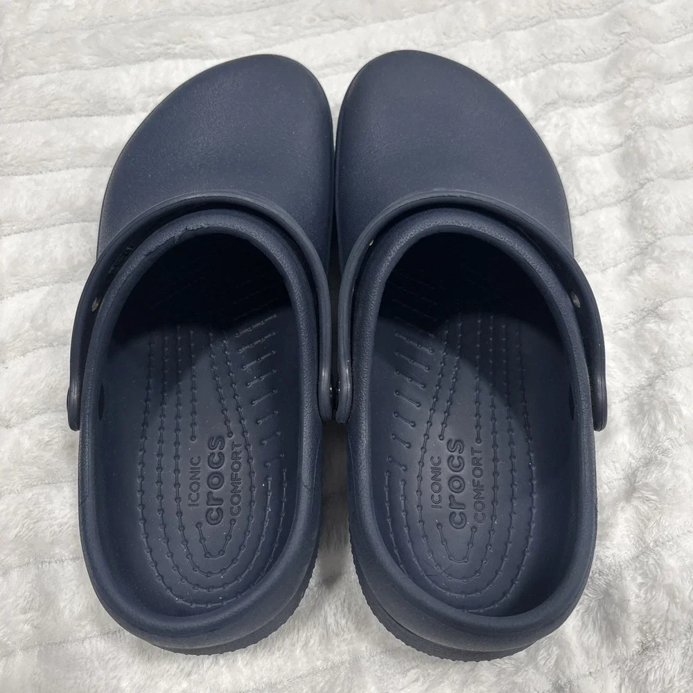 Crocs‎ at Work Unisex Women's 11 Men's 9 Iconic Crocs Comfort Blue